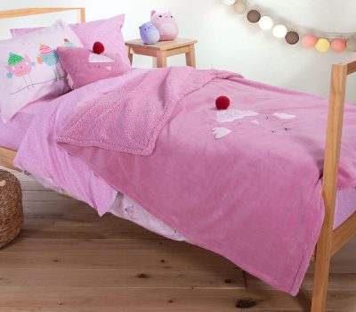 ΠΑΙΔΙΚΗ ΔΙΑΚΟΣΜΗΤΙΚΗ ΚΟΥΒΕΡΤΑ TWEET SO SWEET-LOVELY 130×180 | NEF-NEF Homeware