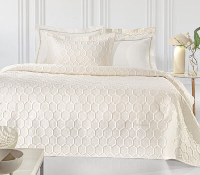 ΣΕΤ 3ΤΜΧ ΚΟΥΒΕΡΛΙ GUY LAROCHE HIVE ECRU 250×240