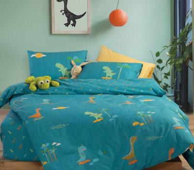 NEF-NEF Homeware ΠΑΙΔΙΚΑ ΣΕΤ ΣΕΝΤΟΝΙΑ ΜΟΝΑ DINOS ON WHEELS 170×260