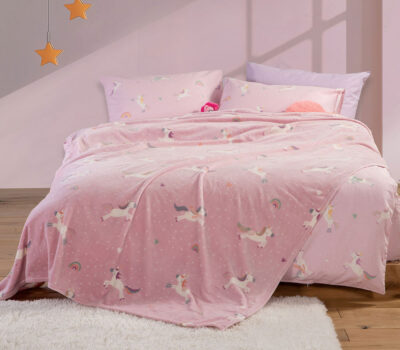 NEF-NEF Homeware ΠΑΙΔΙΚΗ ΚΟΥΒΕΡΤΑ UNICORNS STYLE 160×220