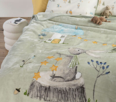 NEF-NEF Homeware ΠΑΙΔΙΚΗ ΚΟΥΒΕΡΤΑ WOODLAND PARTY 160×220