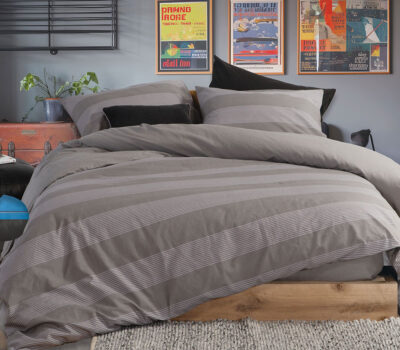 NEF-NEF Homeware ΣΕΤ ΠΑΠΛΩΜΑΤΟΘΗΚΗ ΒΑΜΒΑΚΕΡΗ ΜΟΝΗ CASUAL STRIPE 170×240