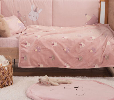 NEF-NEF Homeware ΒΡΕΦΙΚΗ ΚΟΥΒΕΡΤΑ FLEECE ΑΓΚΑΛΙΑΣ SPECIAL PARTY 75×110