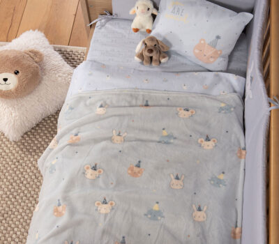 NEF-NEF Homeware ΒΡΕΦΙΚΗ ΚΟΥΒΕΡΤΑ FLEECE ΚΟΥΝΙΑΣ SPECIAL PARTY 110×150