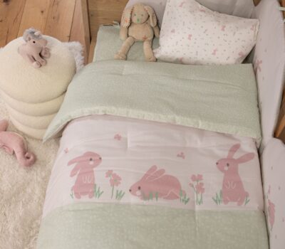 NEF-NEF Homeware ΒΡΕΦΙΚΟ ΠΑΠΛΩΜΑ COUNTRY BUNNY 110×140