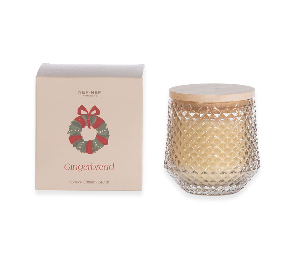 NEF-NEF Homeware ΑΡΩΜΑΤΙΚΟ ΚΕΡΙ GINGERBREAD 240gr