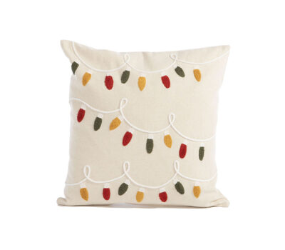 NEF-NEF Homeware ΧΡΙΣΤΟΥΓΕΝΝΙΑΤΙΚΟ ΔΙΑΚΟΣΜΗΤΙΚΟ ΜΑΞΙΛΑΡΙ HAPPY HOLIDAY LIGHTS 45×45