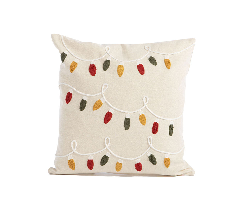 NEF-NEF Homeware ΧΡΙΣΤΟΥΓΕΝΝΙΑΤΙΚΟ ΔΙΑΚΟΣΜΗΤΙΚΟ ΜΑΞΙΛΑΡΙ HAPPY HOLIDAY LIGHTS 45x45