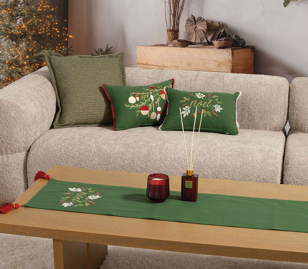 NEF-NEF Homeware ΧΡΙΣΤΟΥΓΕΝΝΙΑΤΙΚΟ ΔΙΑΚΟΣΜΗΤΙΚΟ ΜΑΞΙΛΑΡΙ NOEL VERDE 30x45 - Image 3