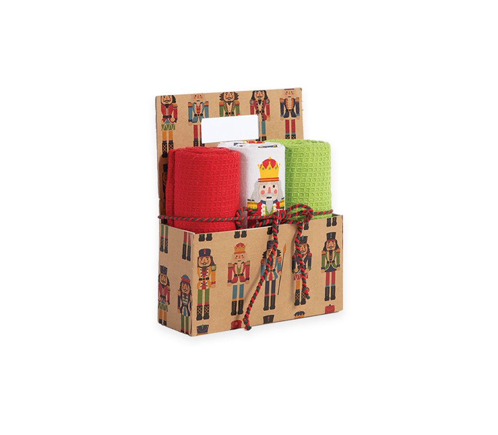 NEF-NEF Homeware ΧΡΙΣΤΟΥΓΕΝΝΙΑΤΙΚΟ ΚΑΛΑΘΙ NUTCRACKER ΜΕ ΠΟΤΗΡΟΠΑΝΑ ΣΕΤ 3ΤΜΧ