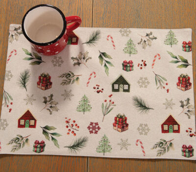 NEF-NEF Homeware ΧΡΙΣΤΟΥΓΕΝΝΙΑΤΙΚΟ ΣΟΥΠΛΑ WHITE CHRISTMAS 33×48