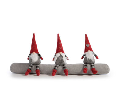 NEF-NEF Homeware ΧΡΙΣΤΟΥΓΕΝΝΙΑΤΙΚΟ ΣΤΟΠ ΠΟΡΤΑΣ 3 GNOMES 32×90