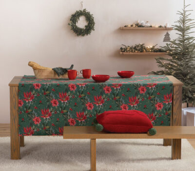 NEF-NEF Homeware ΧΡΙΣΤΟΥΓΕΝΝΙΑΤΙΚΟ ΤΡΑΠΕΖΟΜΑΝΤΗΛΟ MISTLETOE 140×240