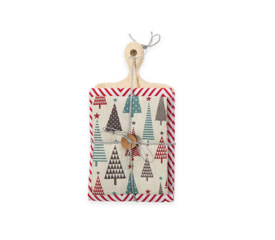 NEF-NEF Homeware ΞΥΛΟ ΚΟΠΗΣ CHRISTMAS FOREST ΜΕ ΠΟΤΗΡΟΠΑΝΑ ΣΕΤ 2 ΤΜΧ