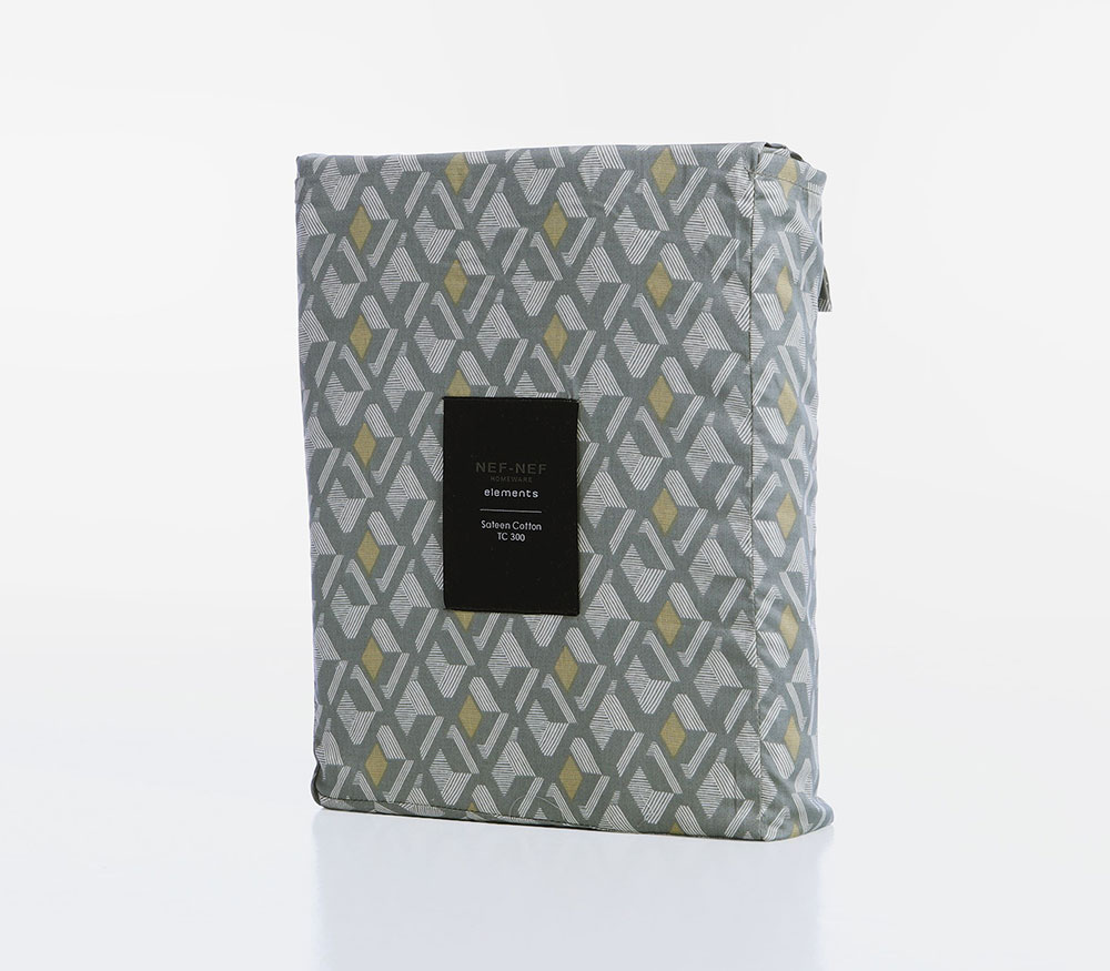 NEF-NEF Homeware ΣΕΤ ΠΑΠΛΩΜΑΤΟΘΗΚΗ ΒΑΜΒΑΚΟΣΑΤΕΝ ΥΠΕΡΔΙΠΛΗ ELEMENTS DOMINAT 240x230 - Image 4