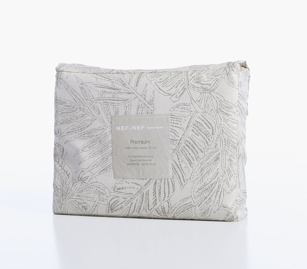 NEF-NEF Homeware ΣΕΤ ΣΕΝΤΟΝΙΑ ΒΑΜΒΑΚΟΣΑΤΕΝ KING SIZE TUNDRA 270x280 - Image 4