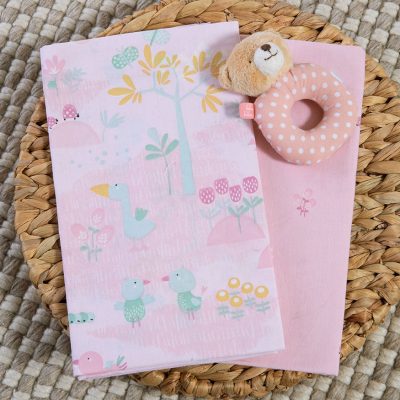 NEF-NEF Homeware ΒΡΕΦΙΚΑ ΣΕΤ ΣΕΝΤΟΝΙΑ ΛΙΚΝΟΥ 2ΤΜΧ SPRING HAPPINESS