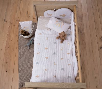 NEF-NEF Homeware ΒΡΕΦΙΚΗ ΚΟΥΒΕΡΤΑ ΠΙΚΕ ΚΟΥΝΙΑΣ JUNGLE IN MOTION 110×150