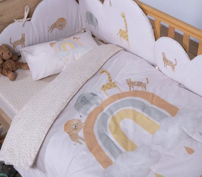 NEF-NEF Homeware ΒΡΕΦΙΚΟ ΚΟΥΒΕΡΛΙ JUNGLE IN MOTION 110×140