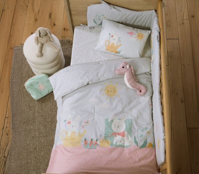 NEF-NEF Homeware ΒΡΕΦΙΚΟ ΚΟΥΒΕΡΛΙ PIC NIC TOGETHER 110×140