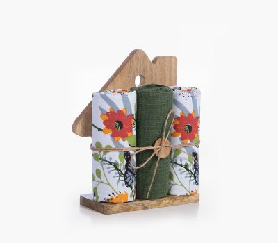 NEF-NEF Homeware ΞΥΛΙΝΟ ΣΠΙΤΙ ΜΕ ΠΟΤΗΡΟΠΑΝΟ ΣΕΤ 3ΤΜΧ HOUSE