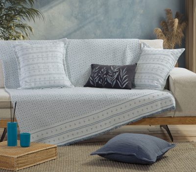 NEF-NEF Homeware ΡΙΧΤΑΡΙ ΤΡΙΘΕΣΙΟΥ ΚΑΝΑΠΕ ISHMAR BLUE 170×300
