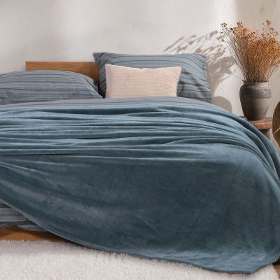 NEF-NEF Homeware Κουβέρτα Μονή Fleece Cosy 160×220