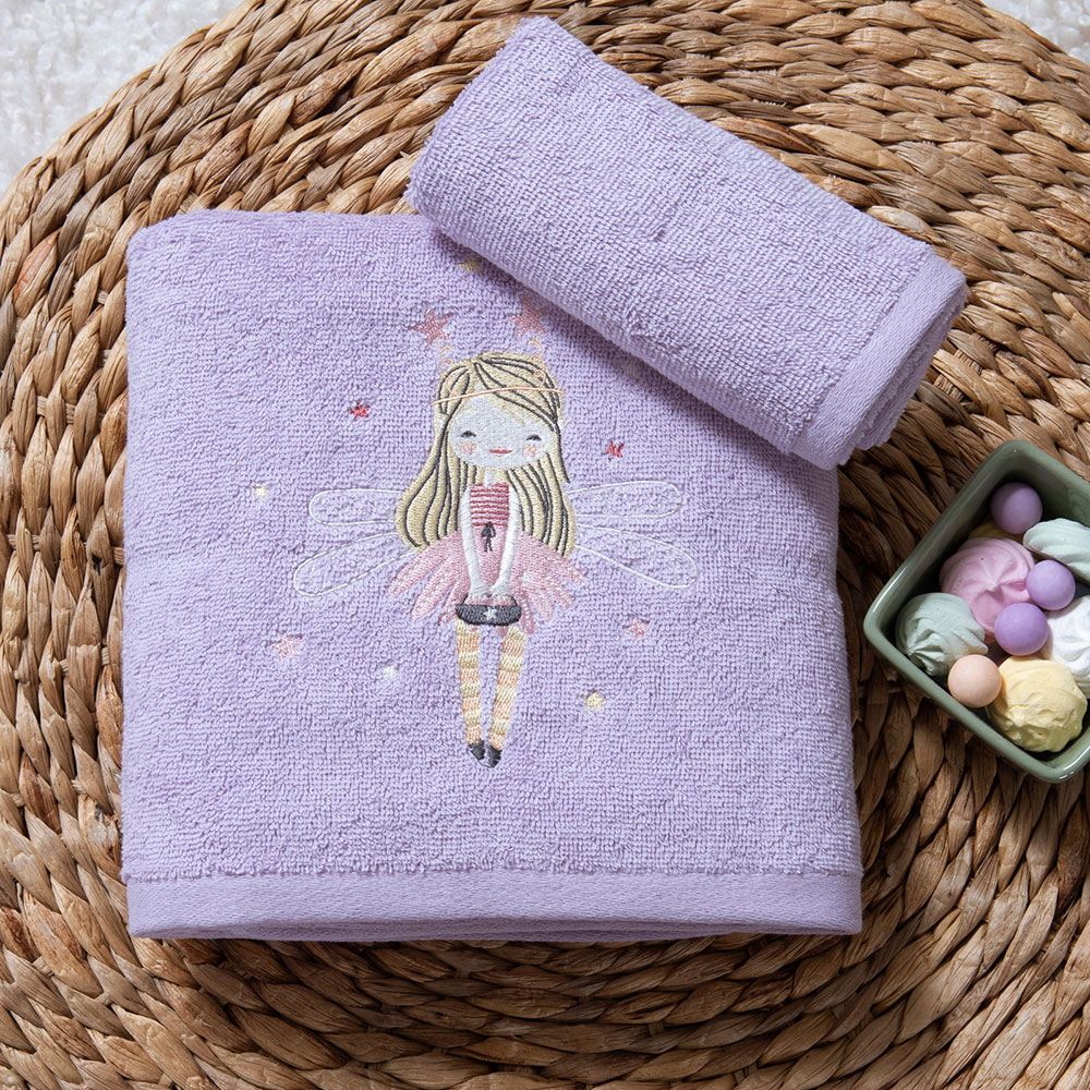 NEF-NEF Homeware Πετσέτες Παιδικές Σετ 2τεμ. Fairy Tale