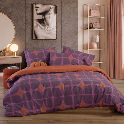 NEF-NEF Homeware Σετ Σεντόνια Βαμβακερά Υπέρδιπλα με Λάστιχο Casual Coreo