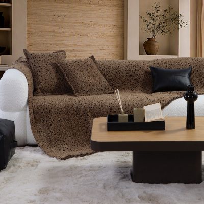 NEF-NEF Homeware Ριχτάρι Διθέσιου Καναπέ Leopard 170×250