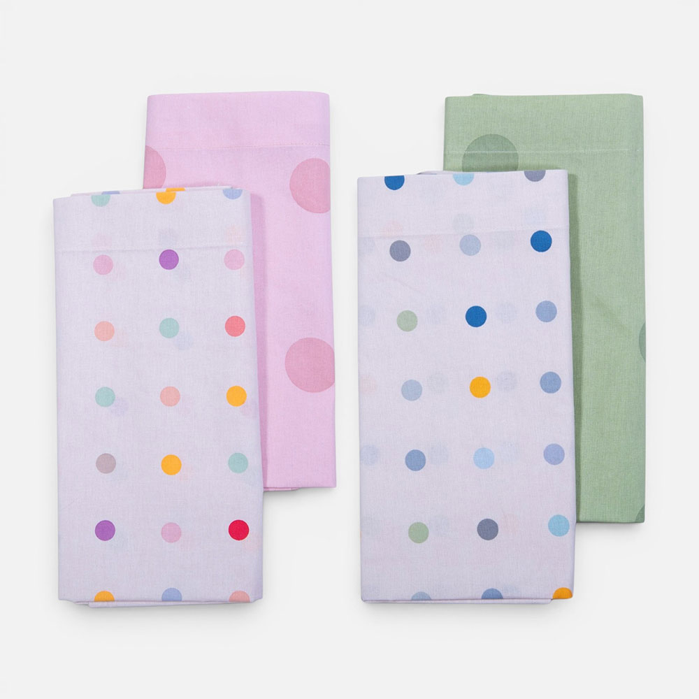 Nef-Nef Homeware Σετ Σεντόνια Λίκνου Βρεφικά 2τεμ. Baby Dots - Image 2